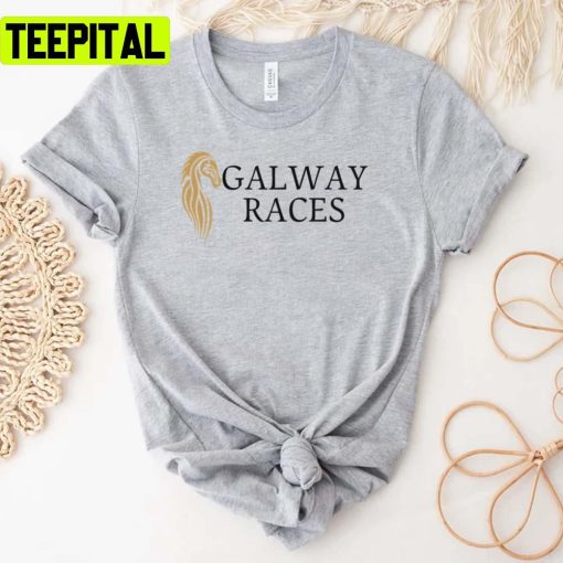 Galway Races Hats White Horse Racing Show Merch Unisex T-Shirt