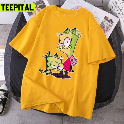 Garfield Cat Mix Zim And Gir Invader Zim Unisex T-Shirt