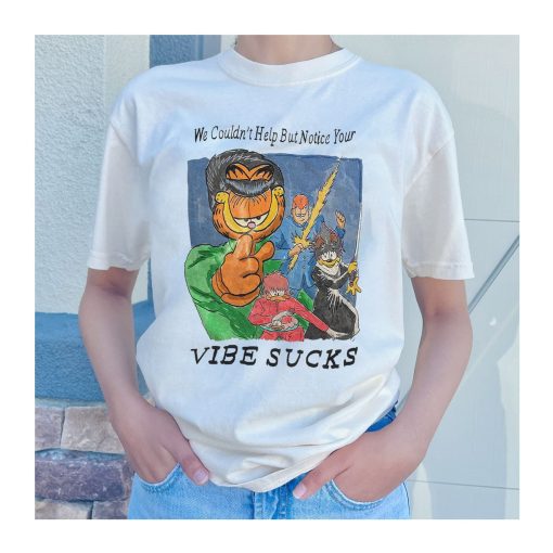 Garfield We Couldn’ Help But Notice Your Vibe Sucks Unisex T-Shirt