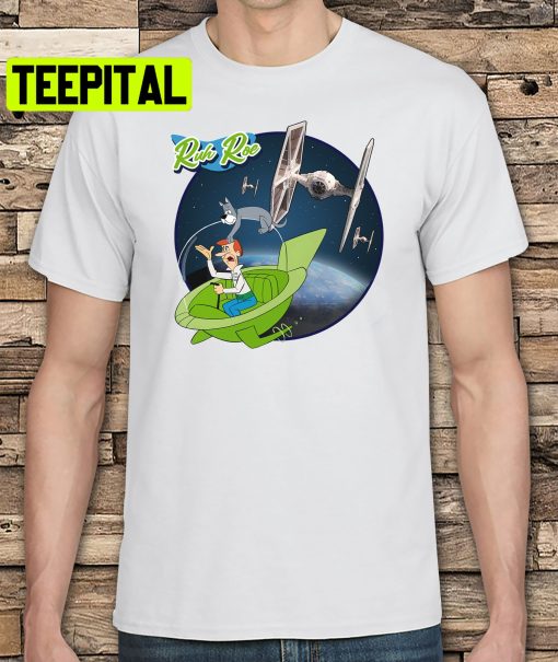 George Jetson Jetsons Vs Tie Fighter Star Wars Graphic Trending Unisex Shirt