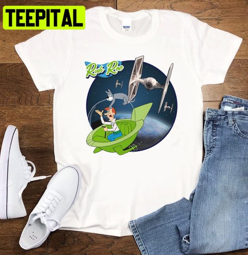 George Jetson Jetsons Vs Tie Fighter Star Wars Graphic Trending Unisex Shirt