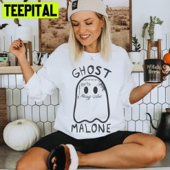 Ghost Malone Fun Halloween Design Unisex T-Shirt