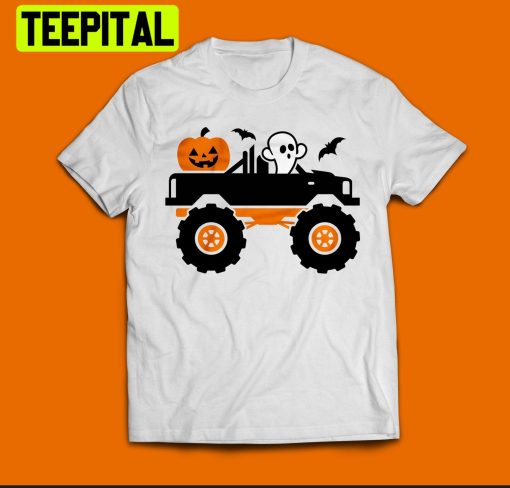 Ghost Monster Truck Halloween Unisex T-Shirt