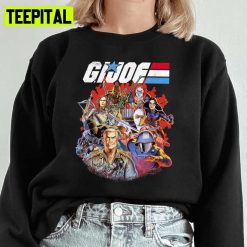 Gi Joe Group Shot Fade Thanksgiving Christmas Halloween Spooky Night Unisex Sweatshirt