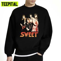 Glam Rock Relaxed Fit The Sweet Band Unisex Sweatshirt