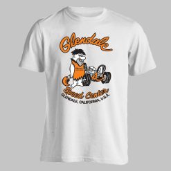 Glendale Speed Center Mens White Gray T-Shirt