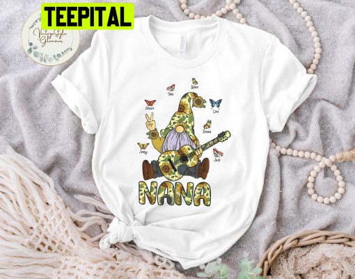 Gnome Nana Sunflower Unisex T-Shirt