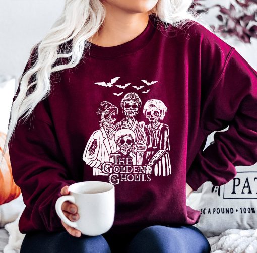 Golden Ghouls Witches Funny Sisters Vampire Fall Disney Halloween New Art T-Shirt