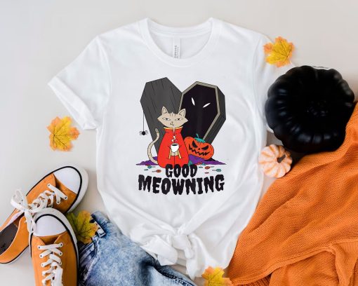 Good Meowning Cute Cat Girl Party 2022 Vampire Cat Disney Halloween Unisex T-Shirt