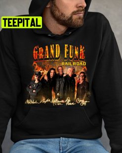 Grand Funk Railroad Signatures Vintage Trending Unisex Hoodie