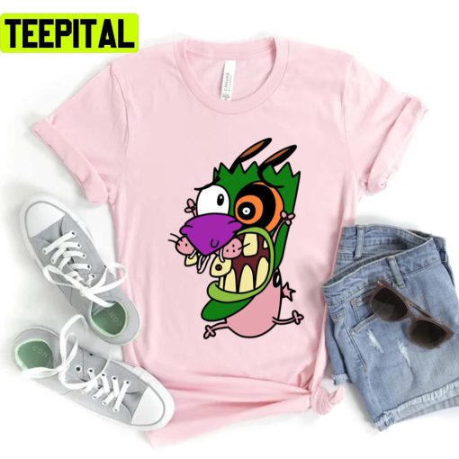 Green Head Courage The Cowardly Dog Unisex T-Shirt