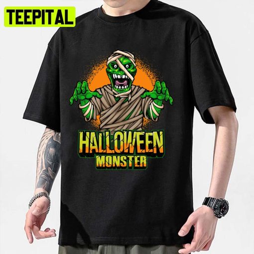 Green Zombie Monster Halloween Unisex Sweatshirt