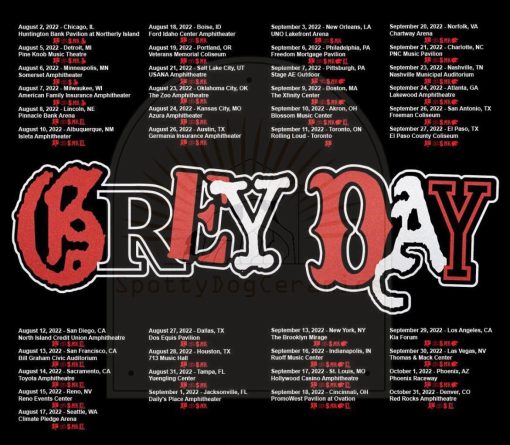 Grey Day 2022 Tour Suicideboys Concert New Art T-Shirt