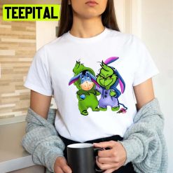 Grinch And Eeyore Wearing Costume Unisex T-Shirt