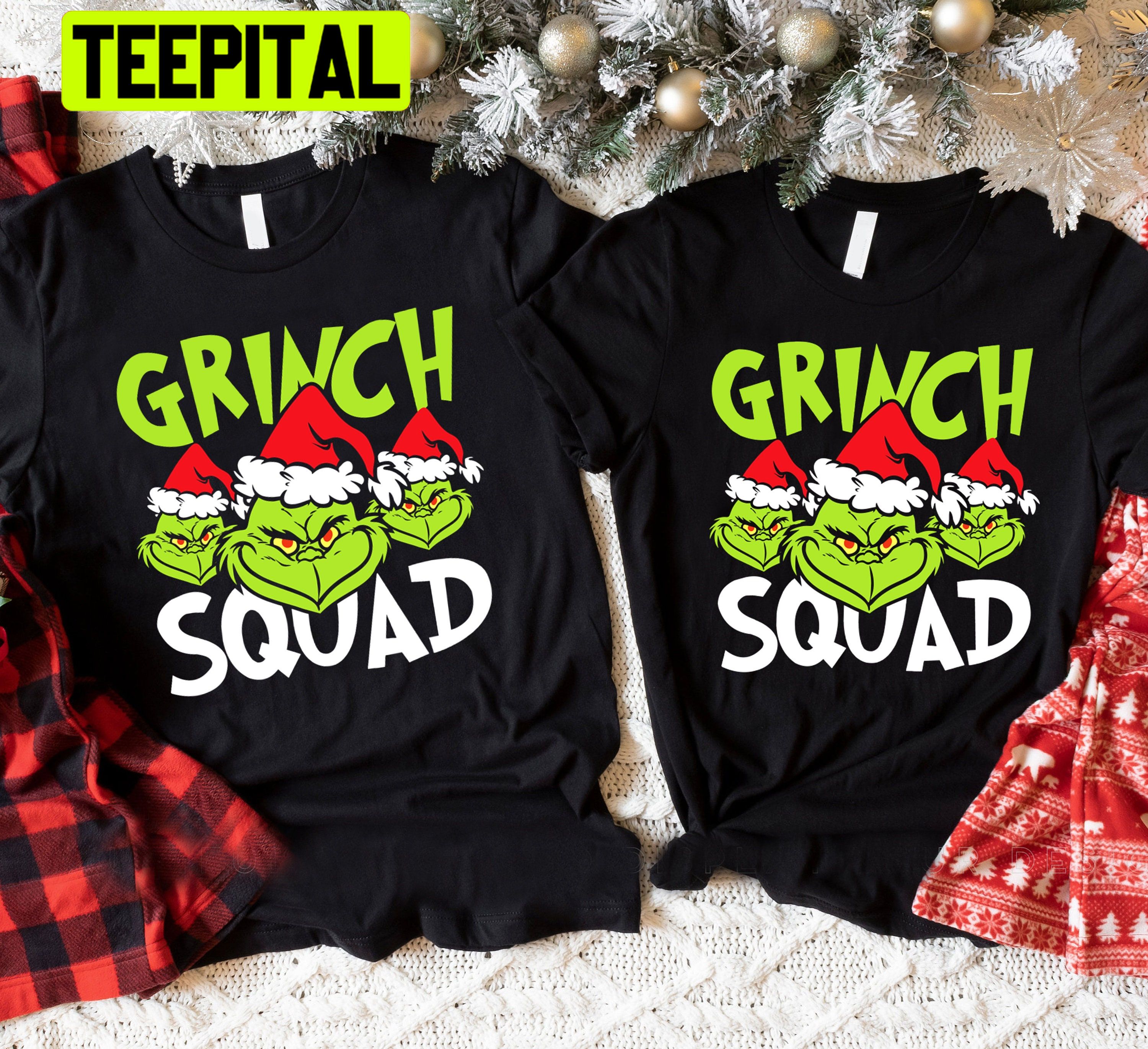 Grinch Squad Christmas Trending Unisex Shirt Teepital Everyday New