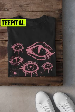 Grunge Mall Goth Pink Eyes Trending Unisex T-Shirt