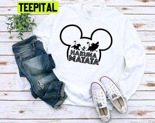 Hakuna Matata Lion King Shirt Mickey Ear Trending Unisex T-Shirt