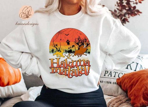 Hakuna Matata Lion King Simba Animal Kingdom Disney Halloween Unisex Sweatshirt