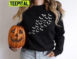 Halloween Bats Spooky Season Trending Unisex Sweatshirt