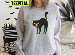 Halloween Black Cat Cat Lover Unisex Sweatshirt