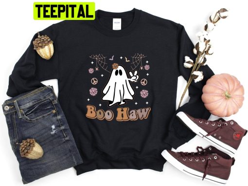 Halloween Boo Haw Cute Ghost Trending Unisex Shirt