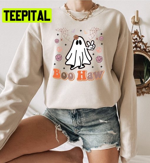 Halloween Boo Haw Cute Ghost Trending Unisex Shirt