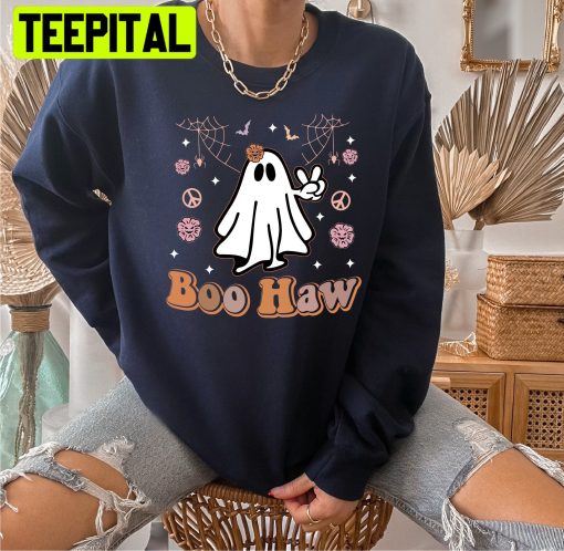 Halloween Boo Haw Cute Ghost Trending Unisex Shirt