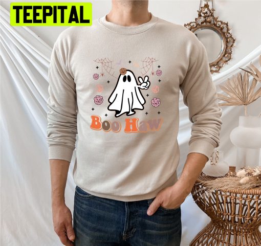 Halloween Boo Haw Cute Ghost Trending Unisex Shirt