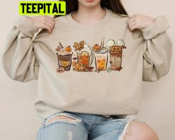 Halloween Coffee Mouse Coffee Lover Fall Vibes Unisex Sweatshirt