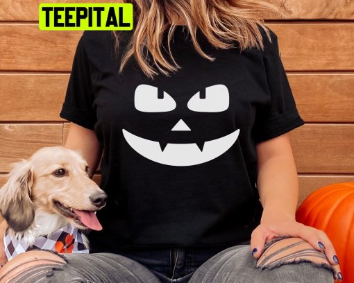 Halloween Pumpkin Funny Face Unisex T-Shirt