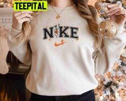 Halloween Skeleton Pumpkin Witch Nike Logo Trending Unisex Sweatshirt