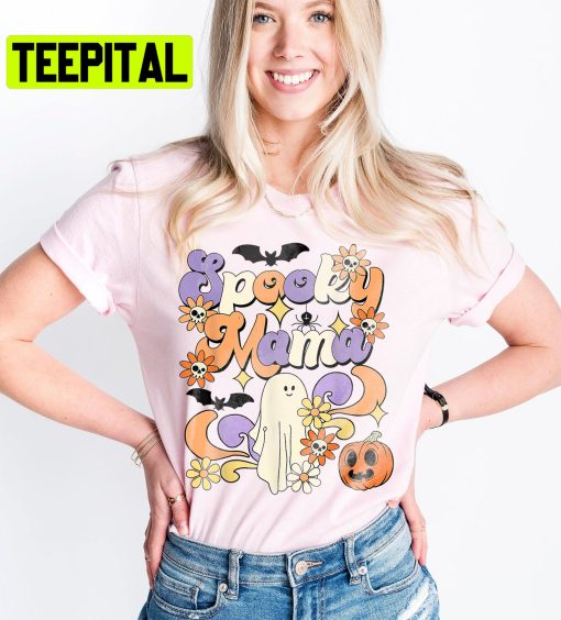 Halloween Spooky Mama Trending Unisex Shirt