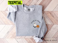 Halloween Trick Or Treat Black Cat Unisex Sweatshirt