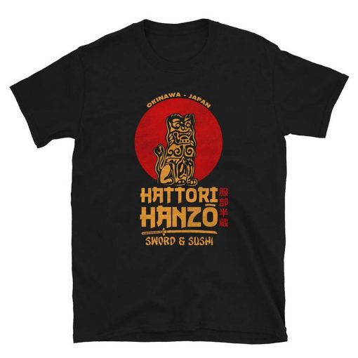 Hattori Hanzo Sword & Sushi Samurai Tarantino Bill Martial Arts T-Shirt