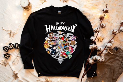 Heart Geometric Disney Halloween New Art T-Shirt