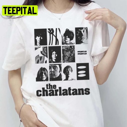 High And Dirty Black And White Art Britpop The Charlatans Unisex T-Shirt