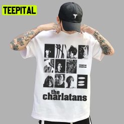 High And Dirty Black And White Art Britpop The Charlatans Unisex T-Shirt