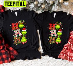 Ho Ho Ho Grinch Xmas Christmas Light Trending Unisex Shirt