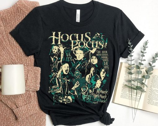 Hocus Pocus Sanderson Sisters Witch Scary Horror Movie I Smell Children Disney Halloween Unisex T-Shirt