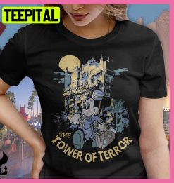 Hoolywood Tower The Tower Of Terror Mickey Disney Halloween Trending Unisex T-Shirt