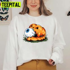 Horror Art Of Pumpkin Eye Halloween Unisex Sweatshirt