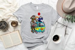 Horror Movie Characters Disney Halloween New Art T-Shirt