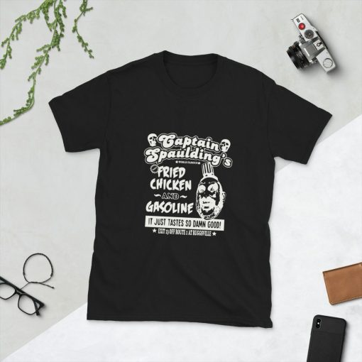 House of 1000 Corpses inspired – Captain Spaulding Fried chicken – Short-Sleeve Unisex T-Shirt