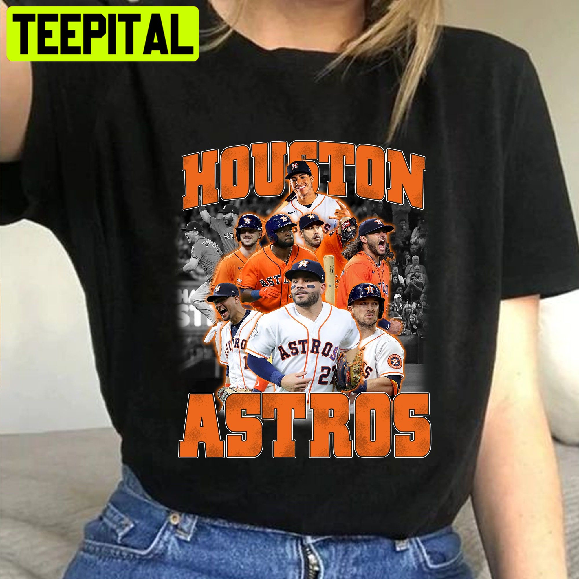 Houston Astros Vintage Baseball Unisex T-Shirt – Teepital – Everyday New  Aesthetic Designs