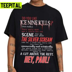 Htbs Lyrics Ice Nine Kills Unisex T-Shirt