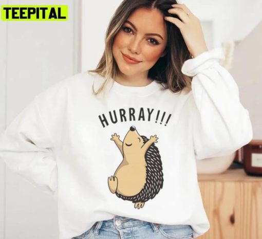 Hurray Hedgehog Animal Lover Unisex Sweatshirt