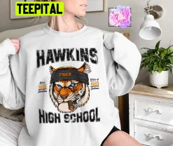 Hwakins High School Sweatshirt Hawkins 1983 Tiger Unisex Sweatshirt