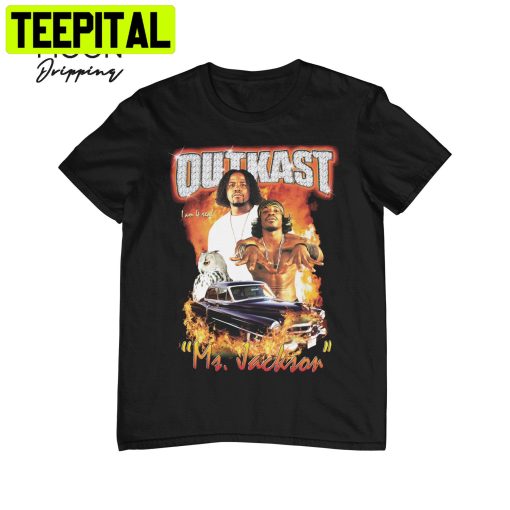 I Am 4 Real Outkast Ms Jackson Vintage Retro Rap Hip Hop Tee Unisex T-Shirt