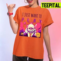 I Just Want To Play Halloween Design Unisex T-Shirt