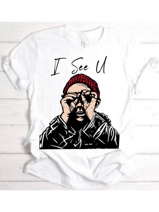 I See U Cartoon Illustration Unisex T-Shirt